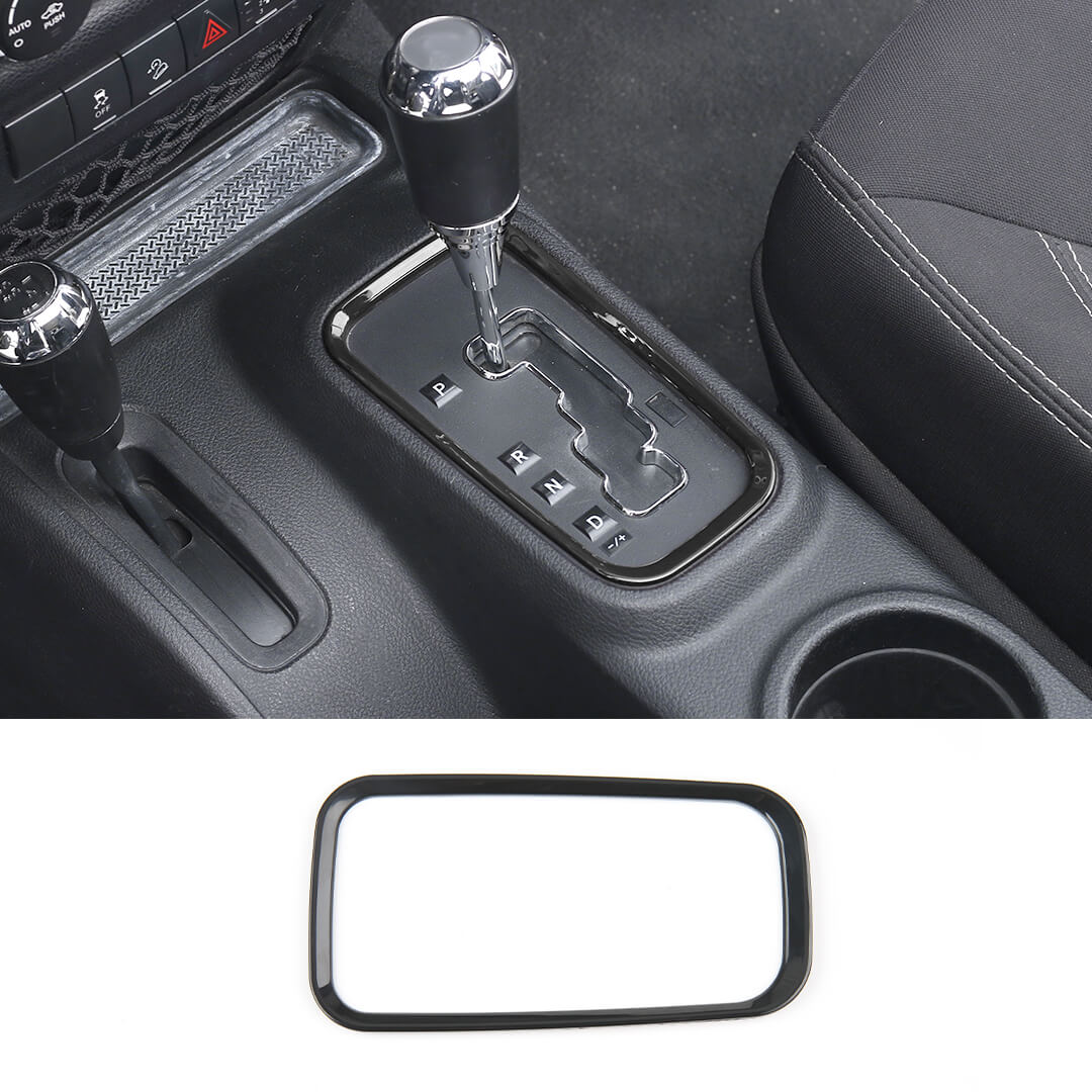 For 2011-2018 Jeep Wrangler JK Interior Gear Shift Panel Cover Trim Frame Ring - Image 14