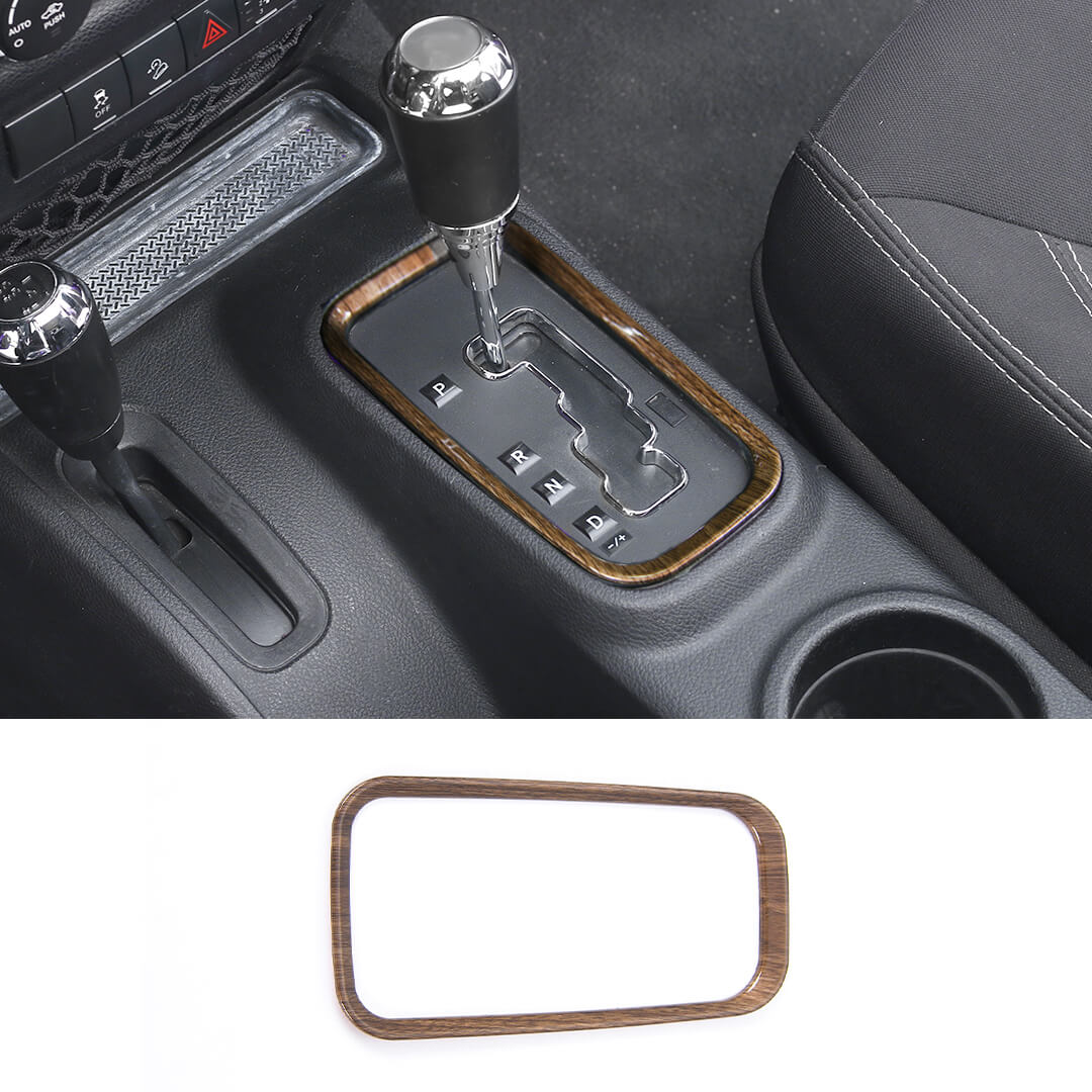 For 2011-2018 Jeep Wrangler JK Interior Gear Shift Panel Cover Trim Frame Ring - Image 16