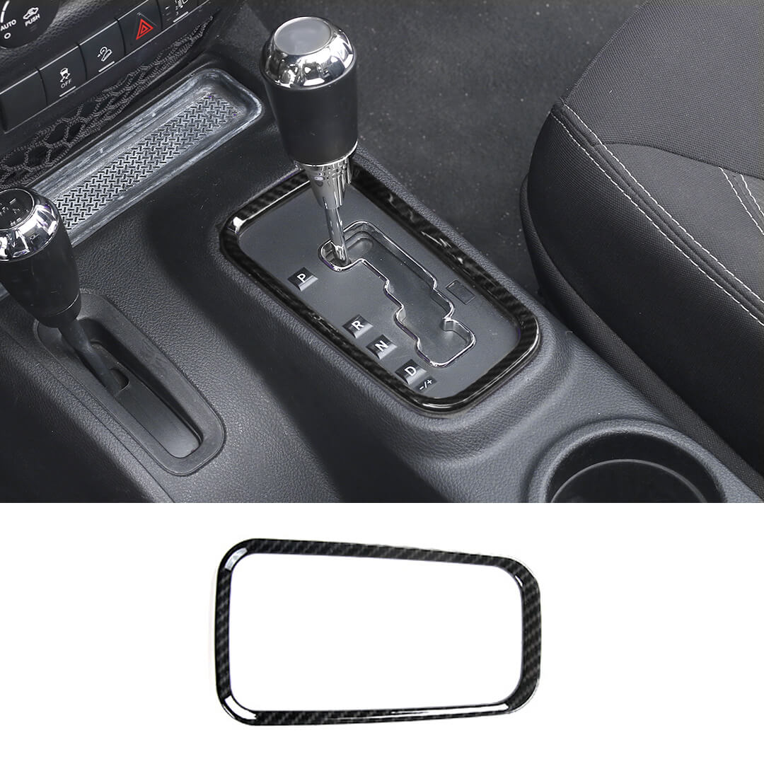 For 2011-2018 Jeep Wrangler JK Interior Gear Shift Panel Cover Trim Frame Ring - Image 17