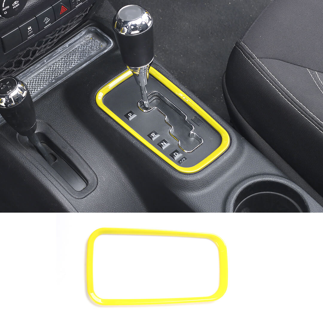 For 2011-2018 Jeep Wrangler JK Interior Gear Shift Panel Cover Trim Frame Ring - Image 18