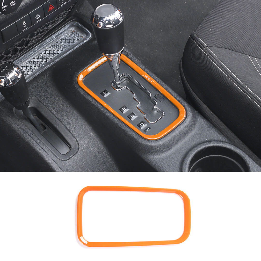 For 2011-2018 Jeep Wrangler JK Interior Gear Shift Panel Cover Trim Frame Ring - Image 20
