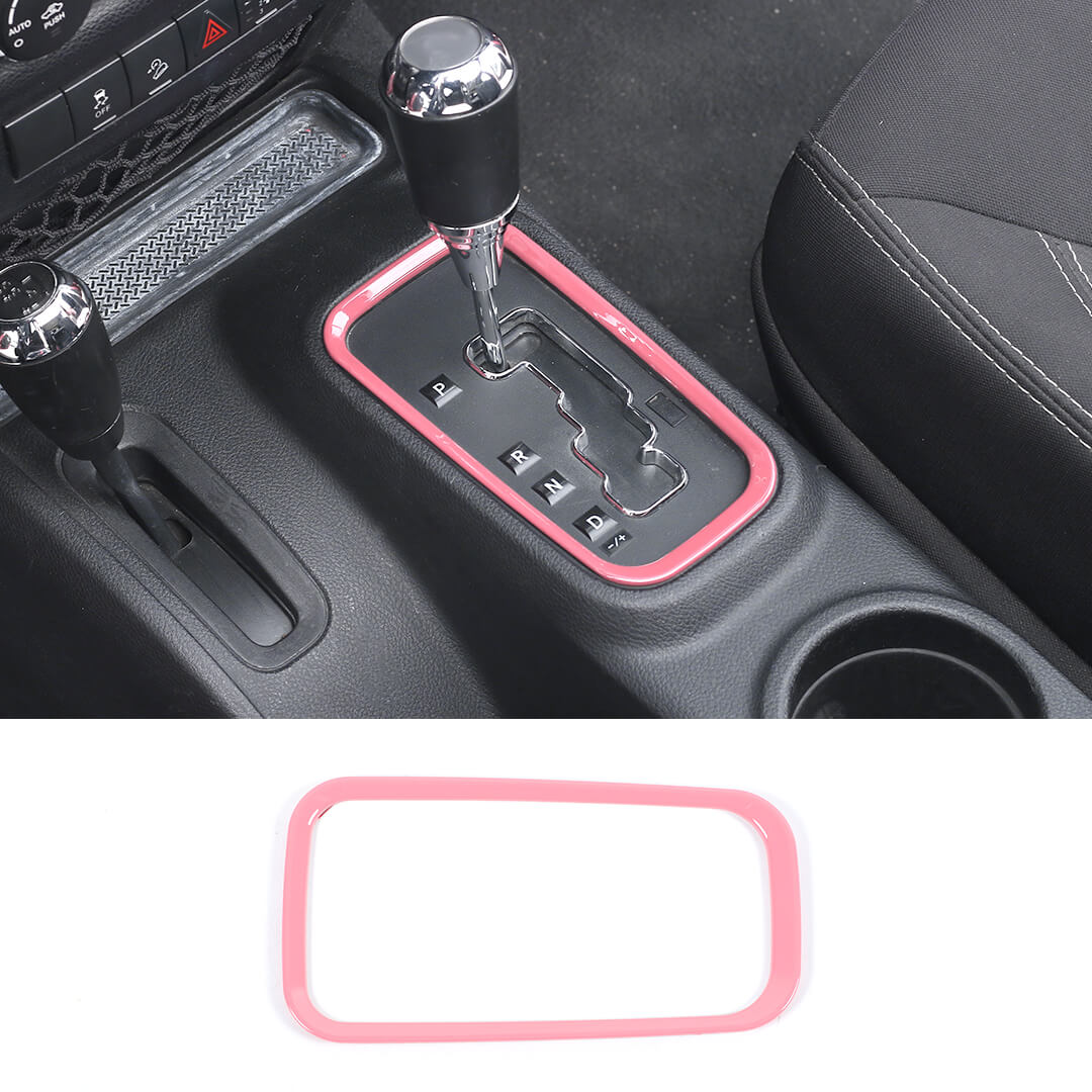 For 2011-2018 Jeep Wrangler JK Interior Gear Shift Panel Cover Trim Frame Ring - Image 21