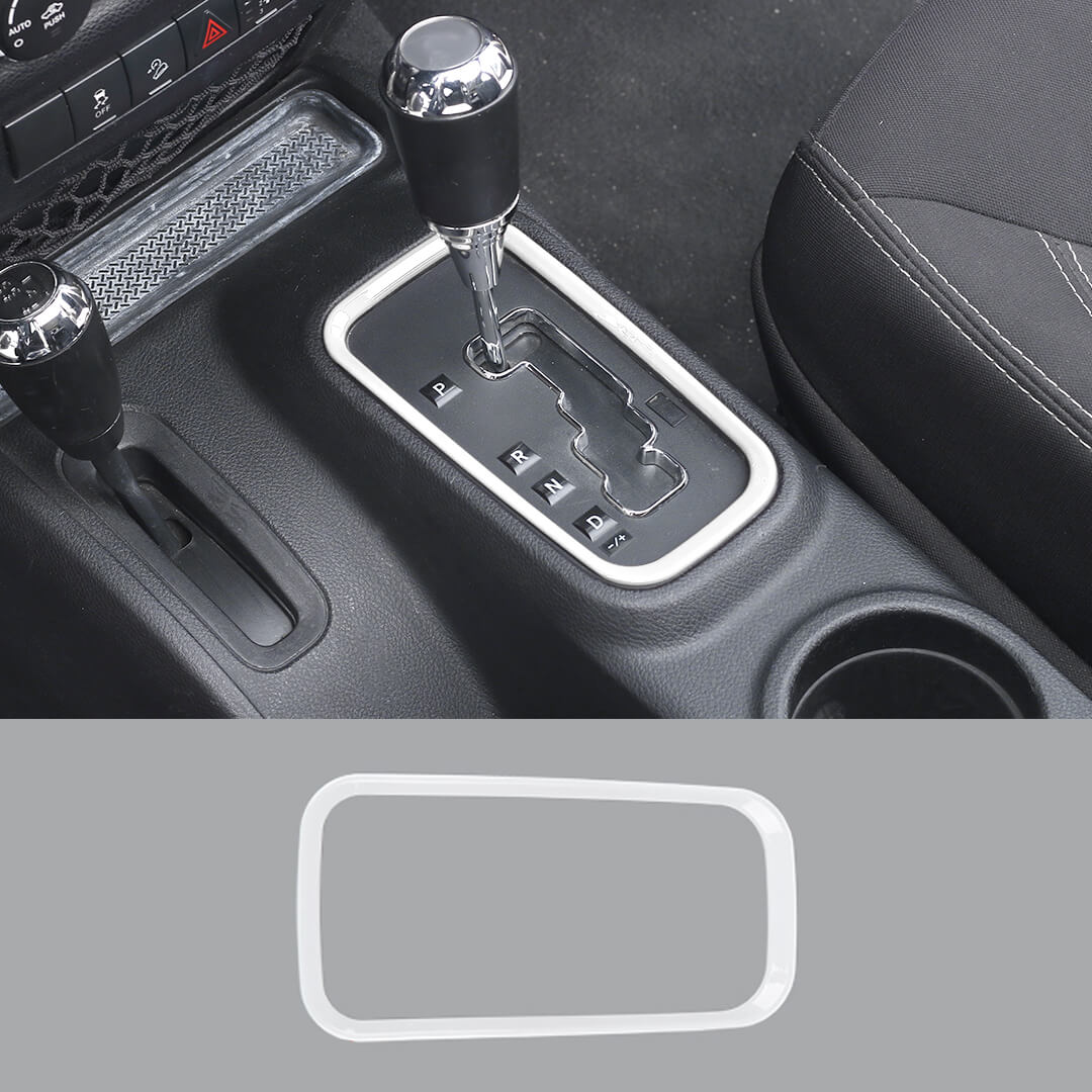 For 2011-2018 Jeep Wrangler JK Interior Gear Shift Panel Cover Trim Frame Ring - Image 23