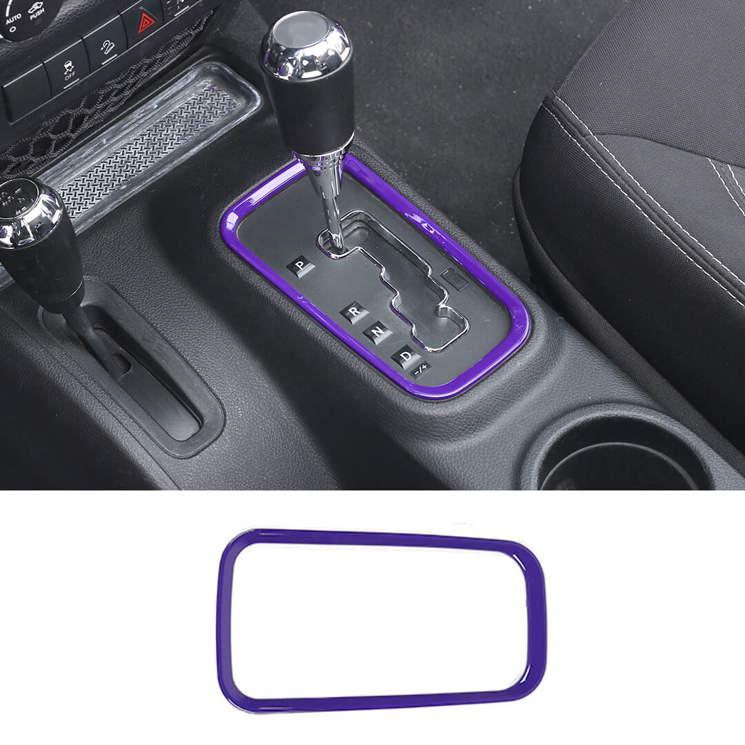 For 2011-2018 Jeep Wrangler JK Interior Gear Shift Panel Cover Trim Frame Ring - Image 24