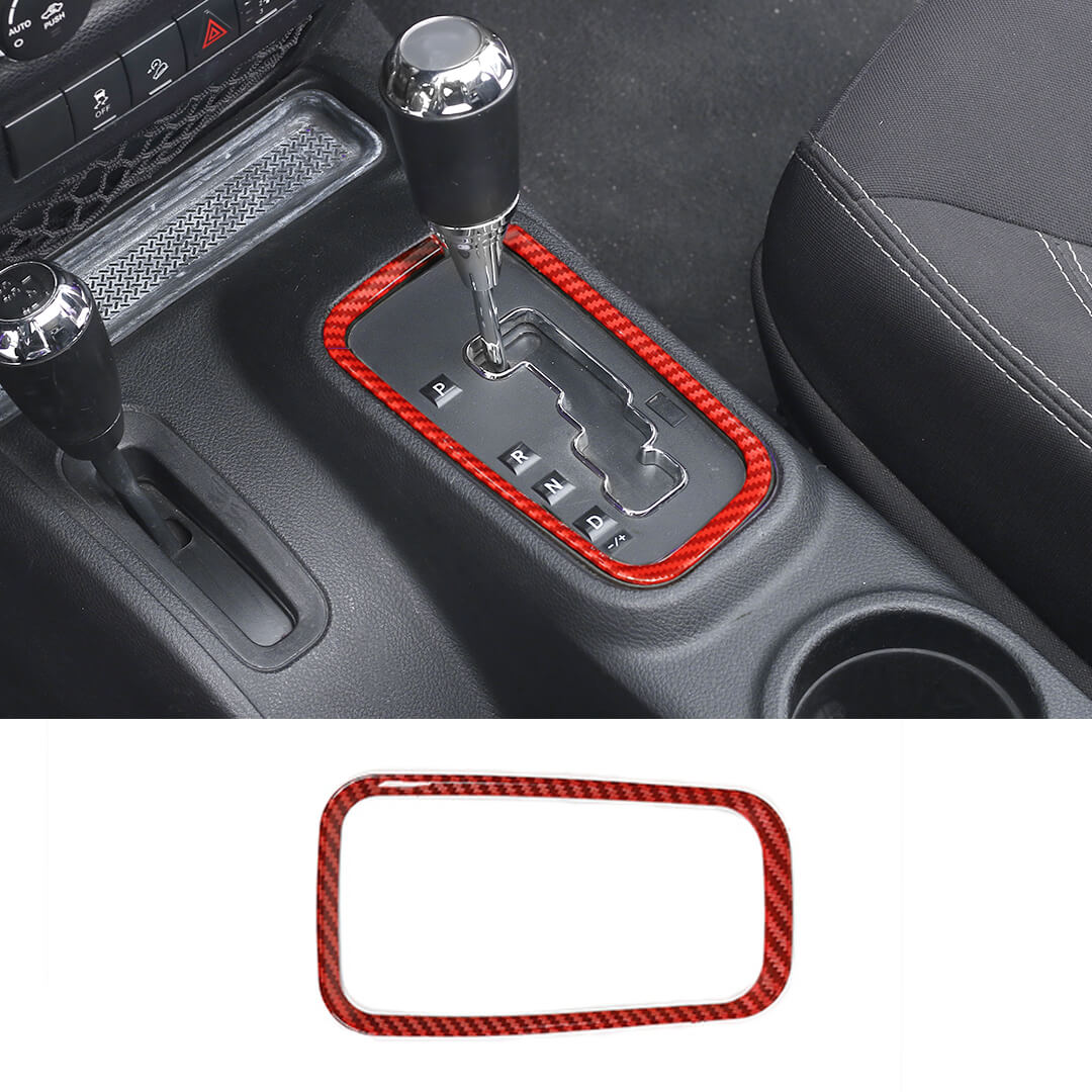 For 2011-2018 Jeep Wrangler JK Interior Gear Shift Panel Cover Trim Frame Ring - Image 25