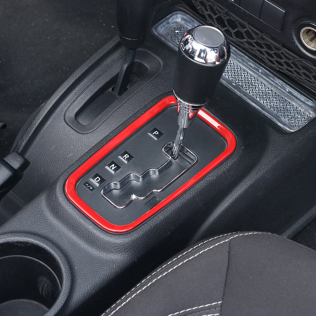 For 2011-2018 Jeep Wrangler JK Interior Gear Shift Panel Cover Trim Frame Ring - Image 3