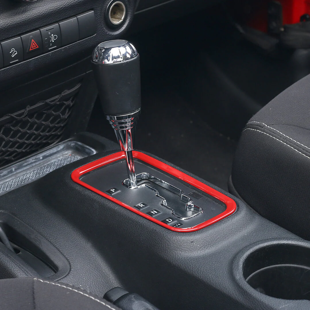 For 2011-2018 Jeep Wrangler JK Interior Gear Shift Panel Cover Trim Frame Ring - Image 4
