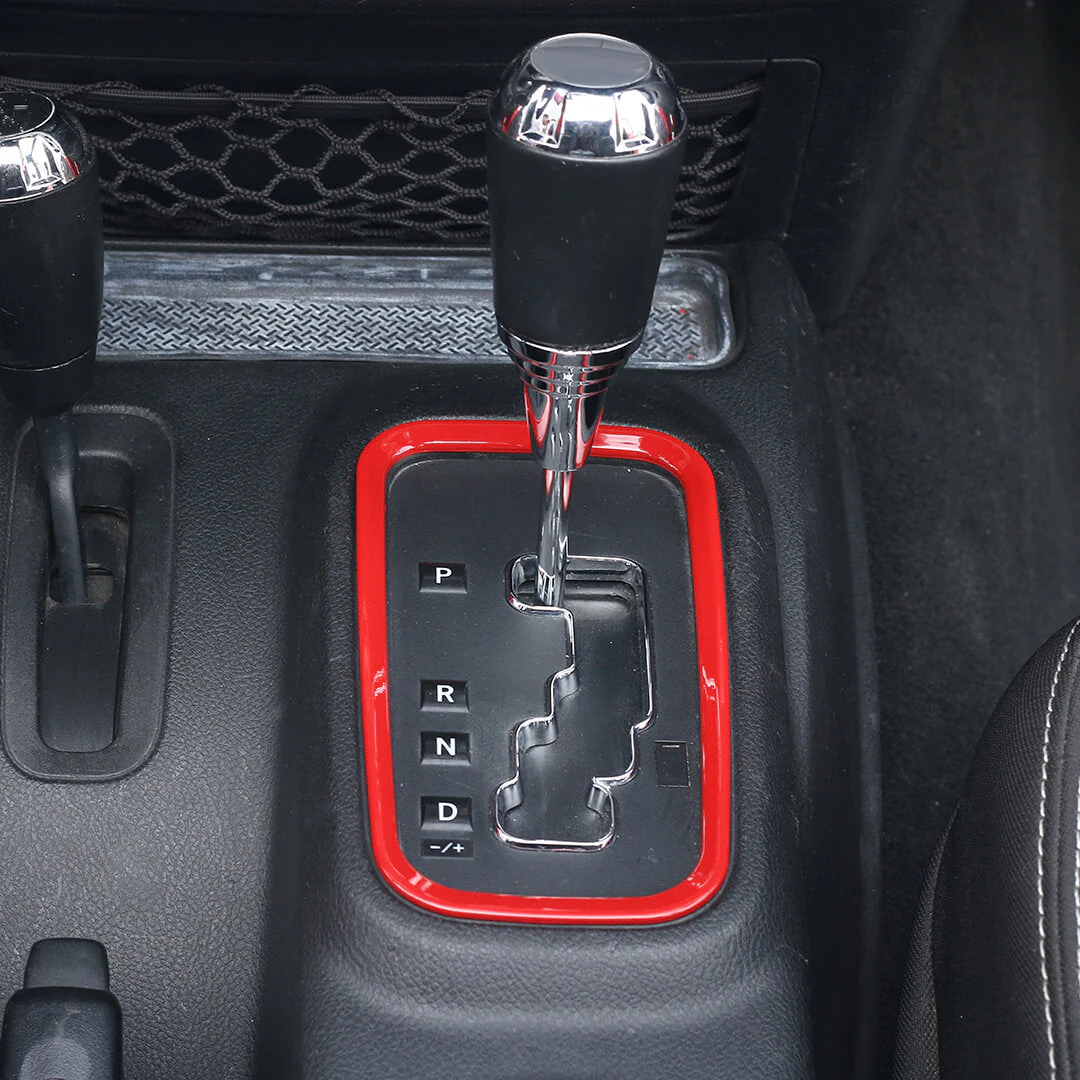 For 2011-2018 Jeep Wrangler JK Interior Gear Shift Panel Cover Trim Frame Ring - Image 5