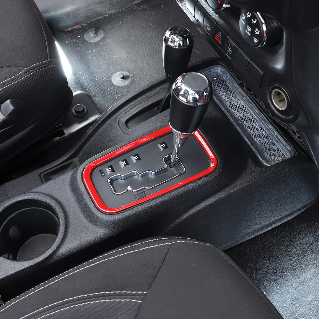 For 2011-2018 Jeep Wrangler JK Interior Gear Shift Panel Cover Trim Frame Ring - Image 6