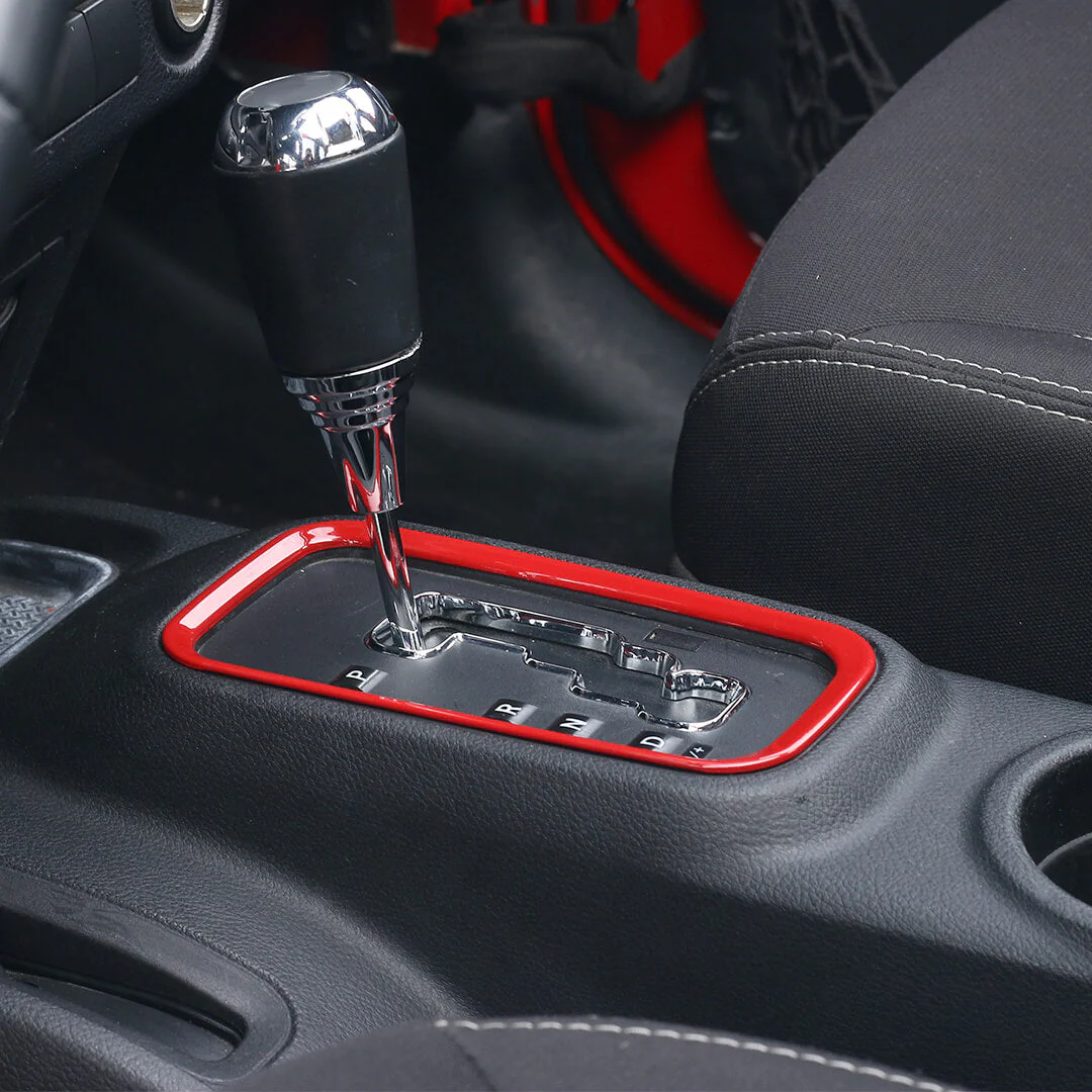 For 2011-2018 Jeep Wrangler JK Interior Gear Shift Panel Cover Trim Frame Ring - Image 7