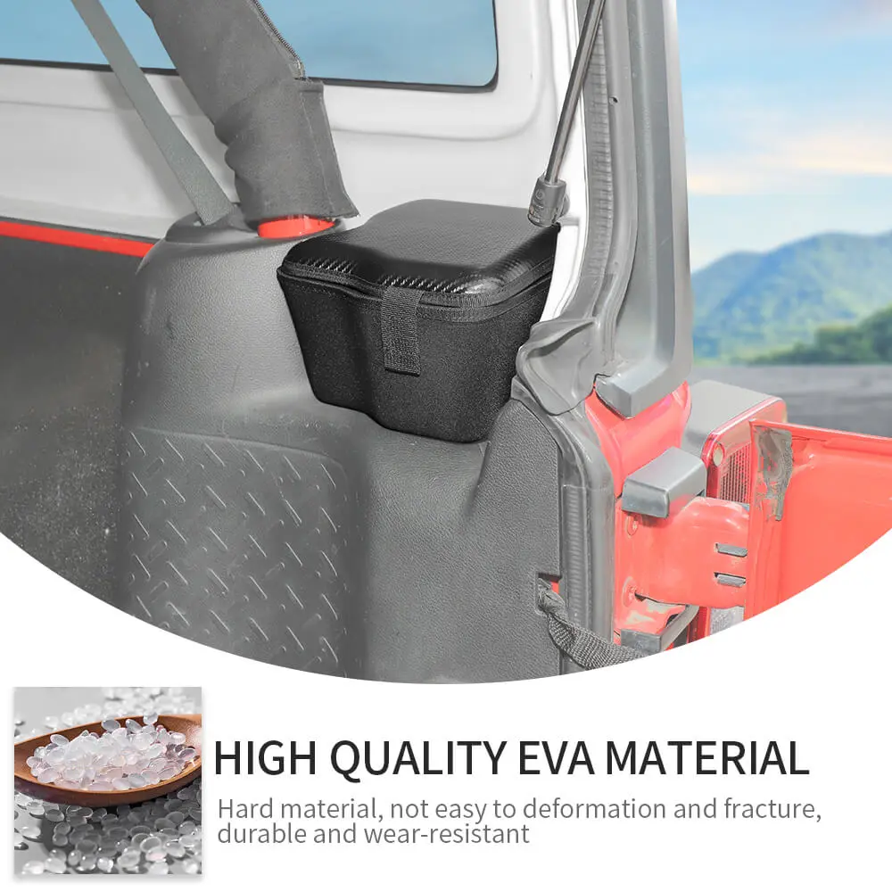 For 2011-2018 Jeep Wrangler JKU 4 Door Rear Trunk Side Storage Bag Pockets Box - Image 8