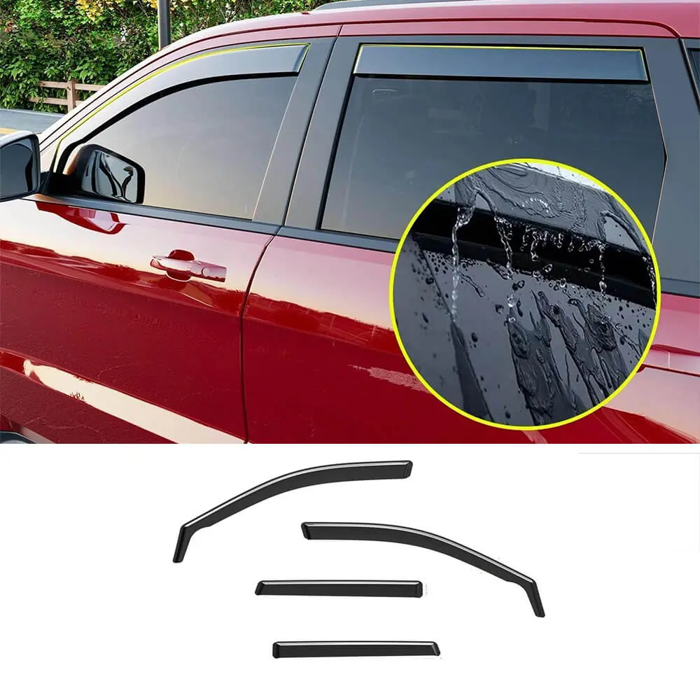 For 2011-2020 Jeep Grand Cherokee Side Window Visor Deflector Visor Trim Cover (4 pcs)