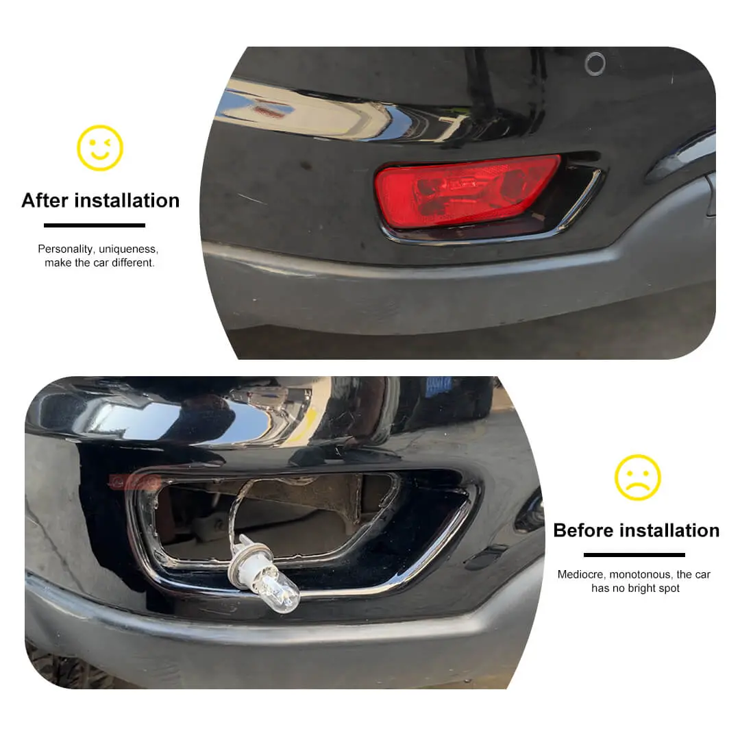 For 2011-2020 Jeep Grand Cherokee WK2/2011-2016 Compass Rear Bumper Fog Lamp Light Accessories - Image 2