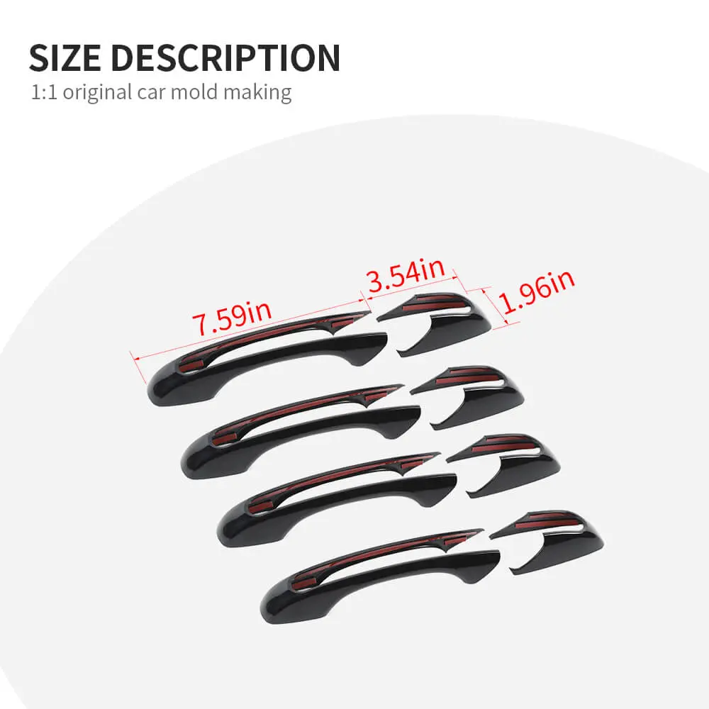 For 2011-2021 Jeep Grand Cherokee WK2/2011-2016 Jeep Patriot Door Handle Cover Trim Shell - Image 10