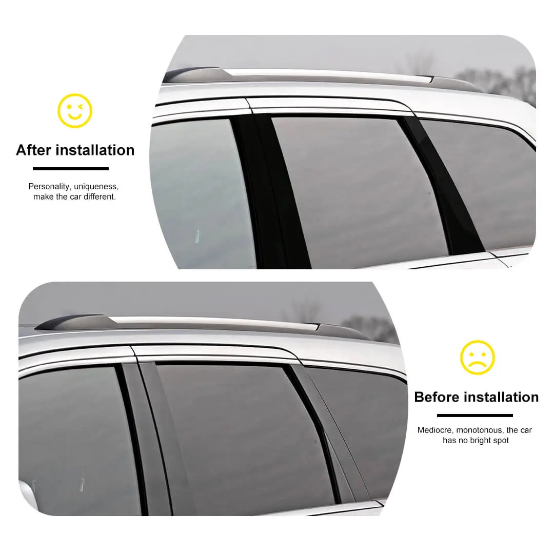 For 2011-2020 Jeep Grand Cherokee WK2 Car Window Center Pillar Trim Cover (6 pcs) - Image 2
