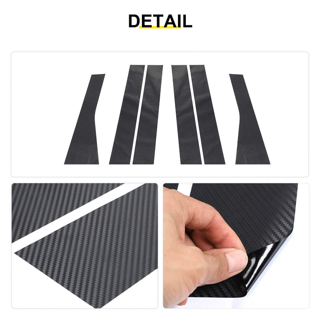 For 2011-2020 Jeep Grand Cherokee WK2 Car Window Pillar Post Door Trim Cover (6 pcs) - Image 6