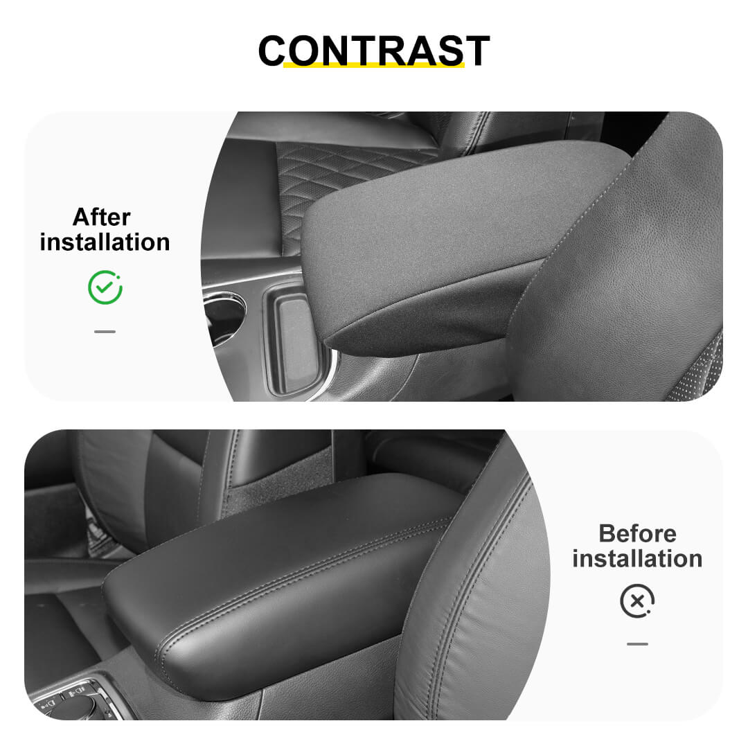For 2011-2020 Jeep Grand Cherokee WK2 Central Console Armrest Guard Sleeve Mat Pad Cloth Cover - Image 2