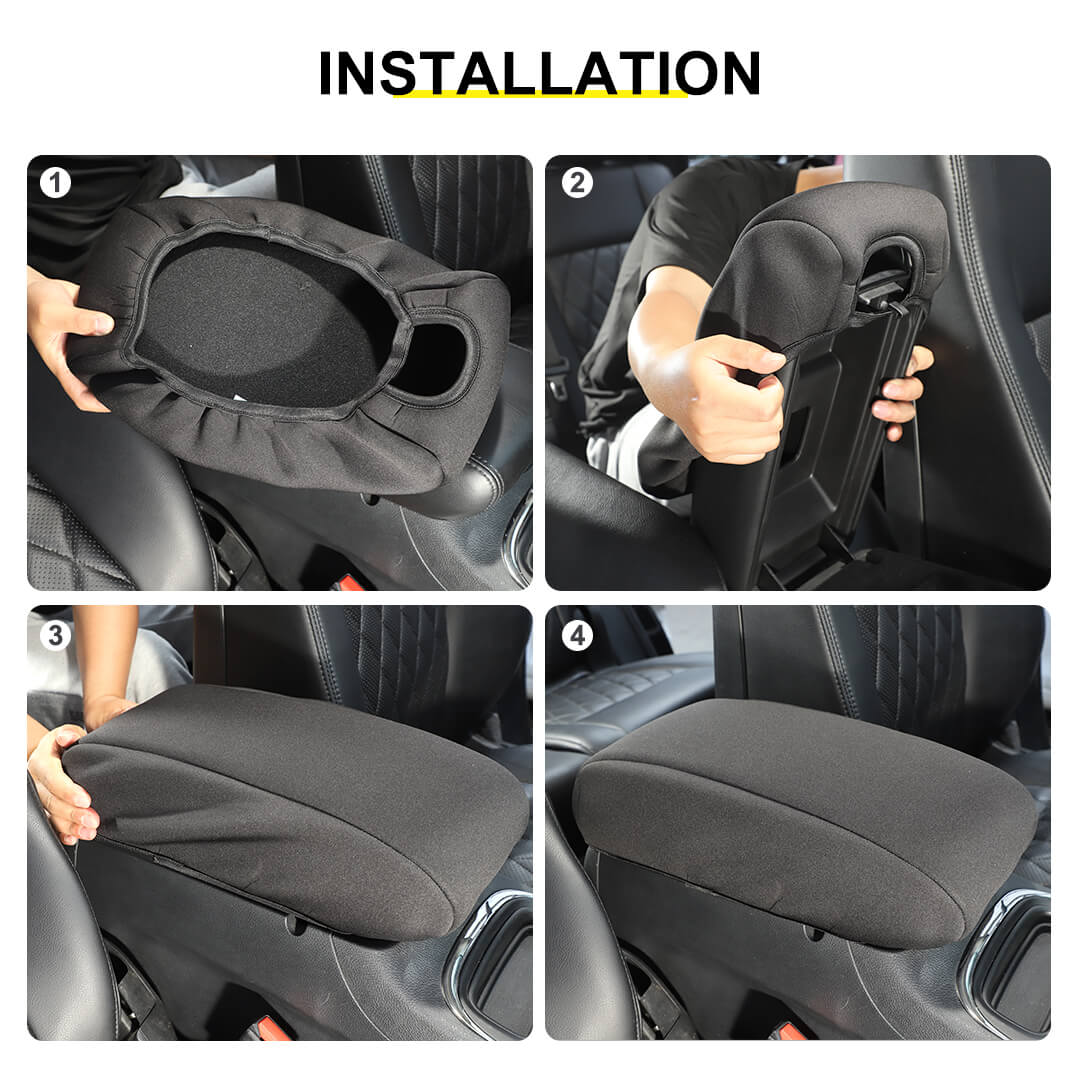 For 2011-2020 Jeep Grand Cherokee WK2 Central Console Armrest Guard Sleeve Mat Pad Cloth Cover - Image 8