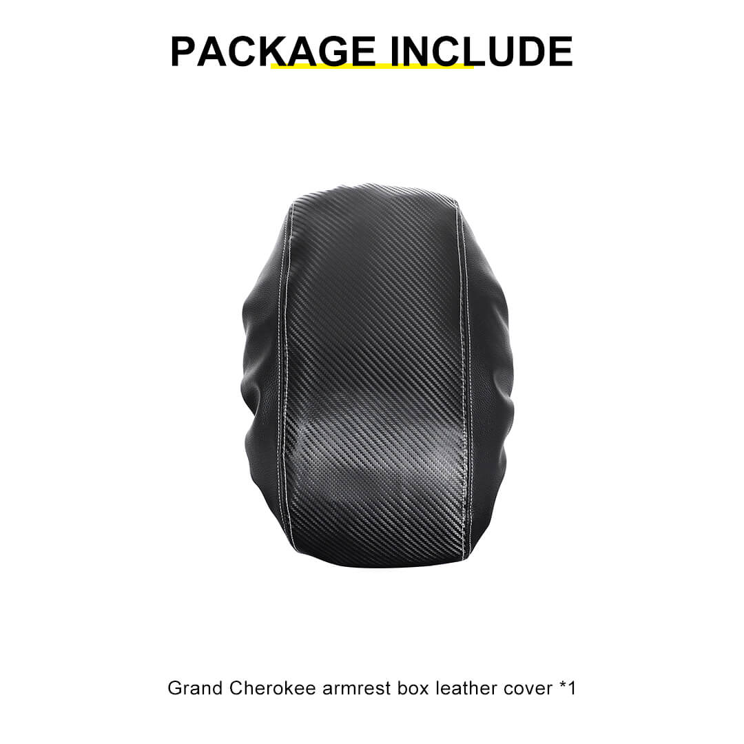 For 2011-2020 Jeep Grand Cherokee WK2 Central Console Armrest Guard Sleeve Mat Pad Leather Cover - Image 10