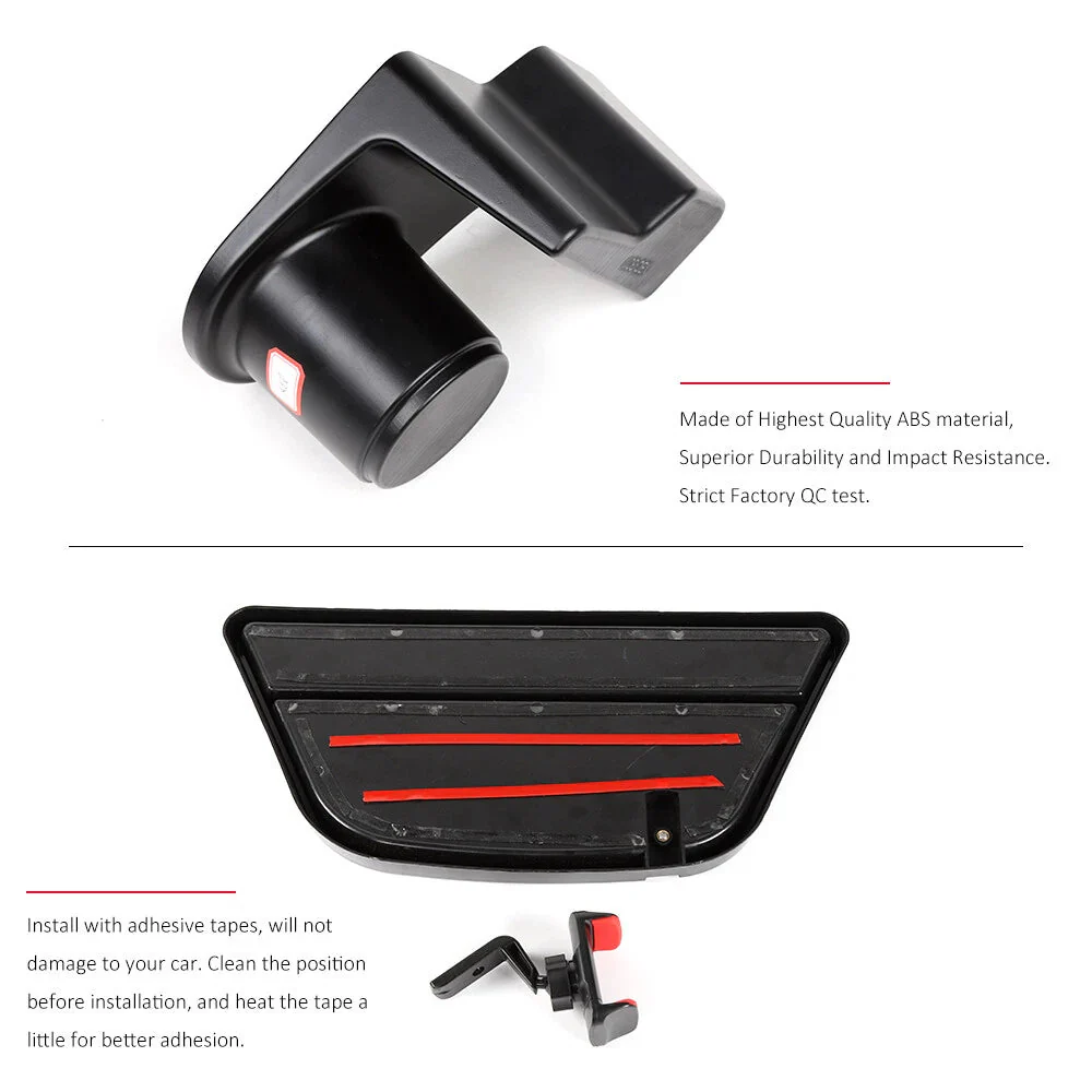 For 2011-2020 Jeep Grand Cherokee WK2 Central Phone Bracket Gear Cup Holder Storage Box (3 pcs) - Image 7