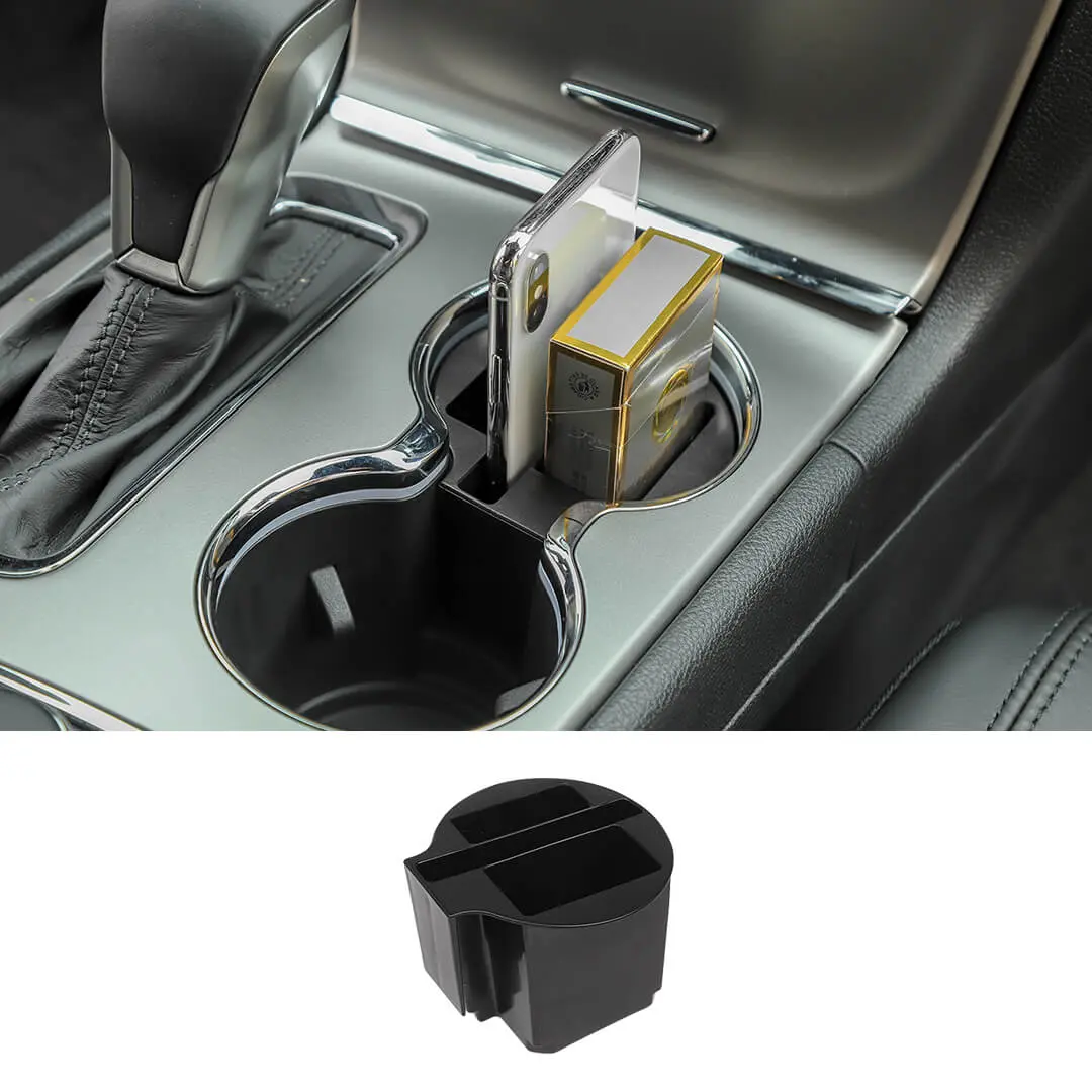 For 2011-2020 Jeep Grand Cherokee WK2 Central Water Cup Holder Storage Box Organizer