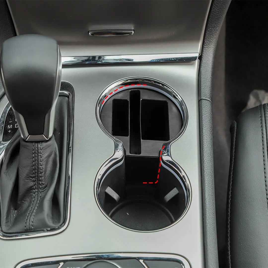 For 2011-2020 Jeep Grand Cherokee WK2 Central Water Cup Holder Storage Box Organizer - Image 3