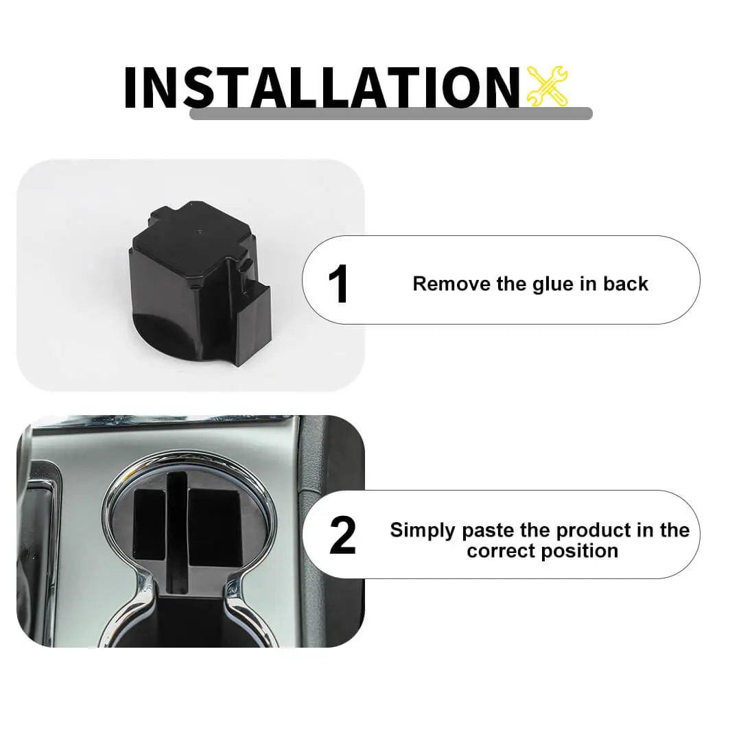 For 2011-2020 Jeep Grand Cherokee WK2 Central Water Cup Holder Storage Box Organizer - Image 8