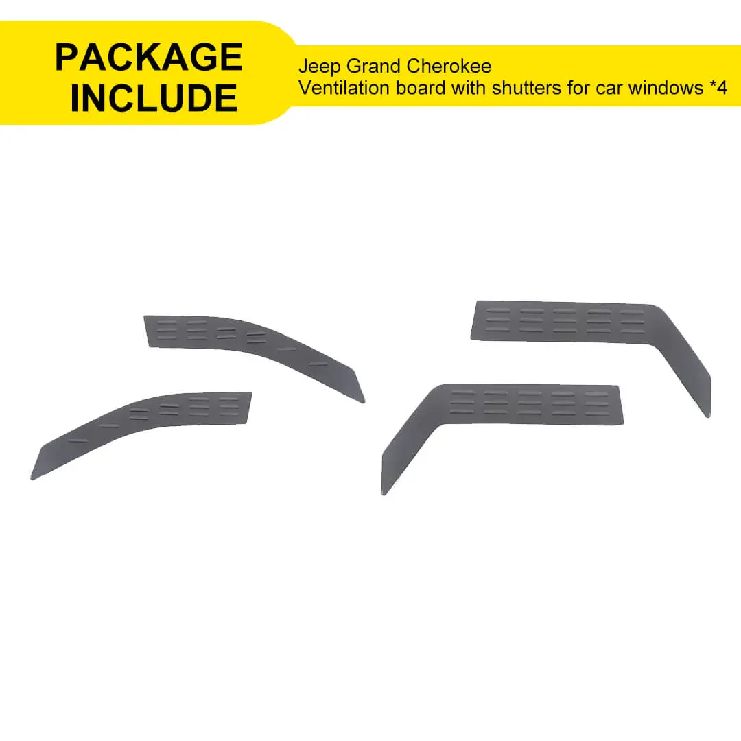 For 2011-2020 Jeep Grand Cherokee WK2 Front Rear Window Louvers Air Vent Trim Cover Accessories - Image 10
