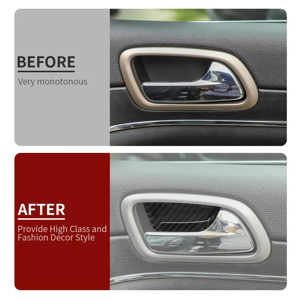 For 2011-2020 Jeep Grand Cherokee WK2 Inner Door Handle Bowl Decor Sticker - Image 2