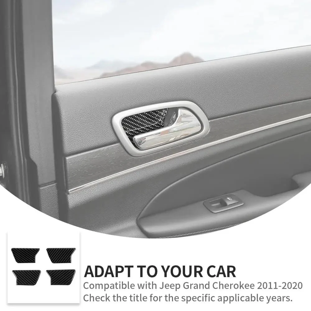 For 2011-2020 Jeep Grand Cherokee WK2 Inner Door Handle Bowl Decor Sticker - Image 8