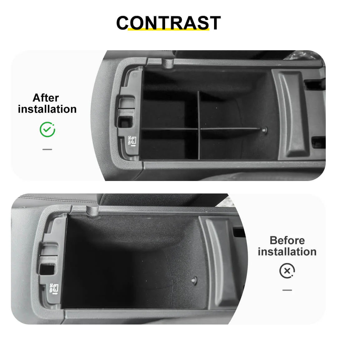 For 2011-2020 Jeep Grand Cherokee WK2 Interior Armrest Box Storage Partition Accessories (2 pcs) - Image 2