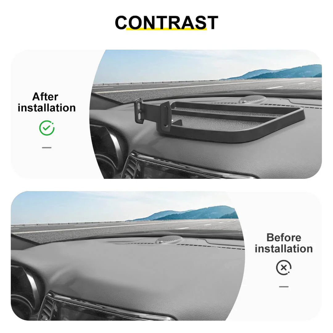 For 2011-2020 Jeep Grand Cherokee WK2 Interior Mulfuntion Dashboard tablet stand Holder Storage Box Tray Bracket - Image 2
