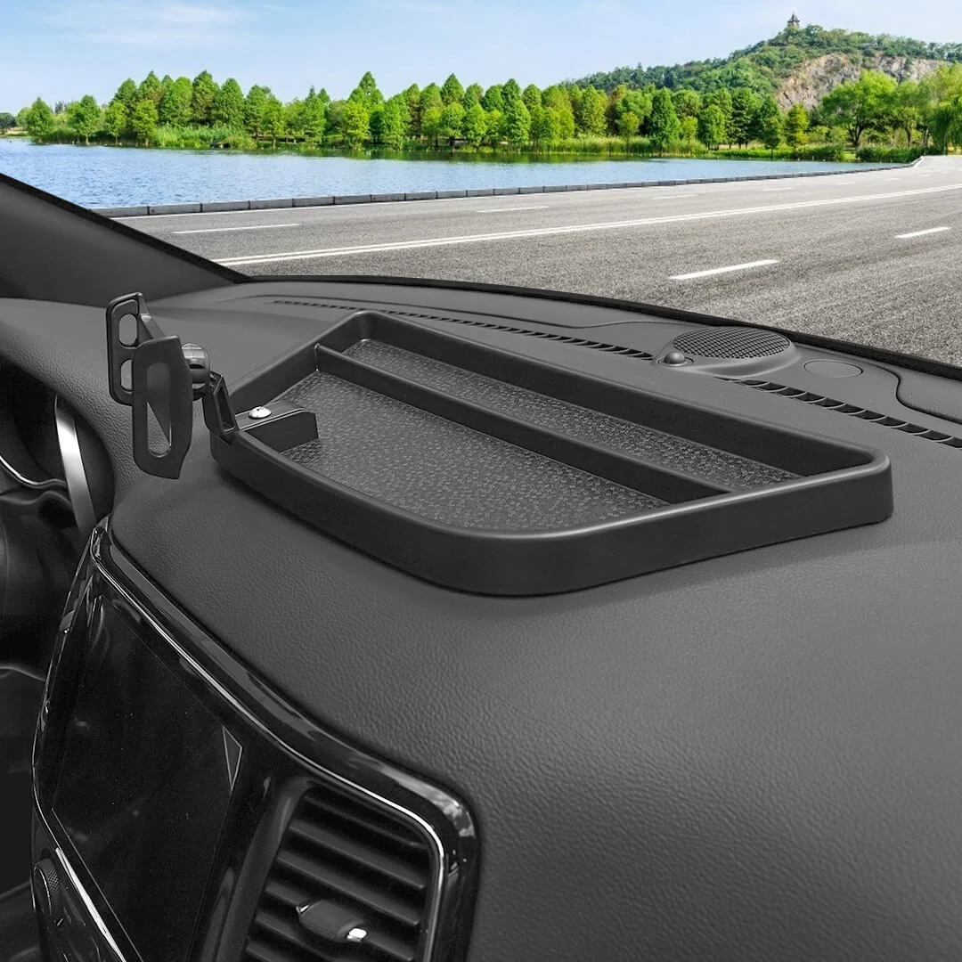 For 2011-2020 Jeep Grand Cherokee WK2 Interior Mulfuntion Dashboard tablet stand Holder Storage Box Tray Bracket - Image 3
