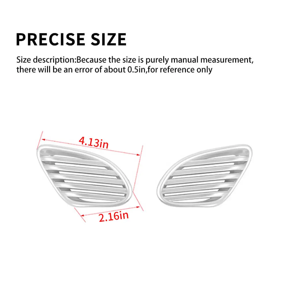 For 2011-2020 Jeep Grand Cherokee WK2 Rear Lower Air Outlet Vent Cover Trim Decor - Image 7