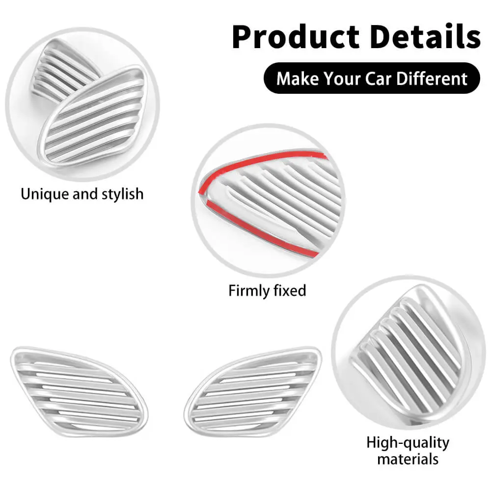 For 2011-2020 Jeep Grand Cherokee WK2 Rear Lower Air Outlet Vent Cover Trim Decor - Image 8