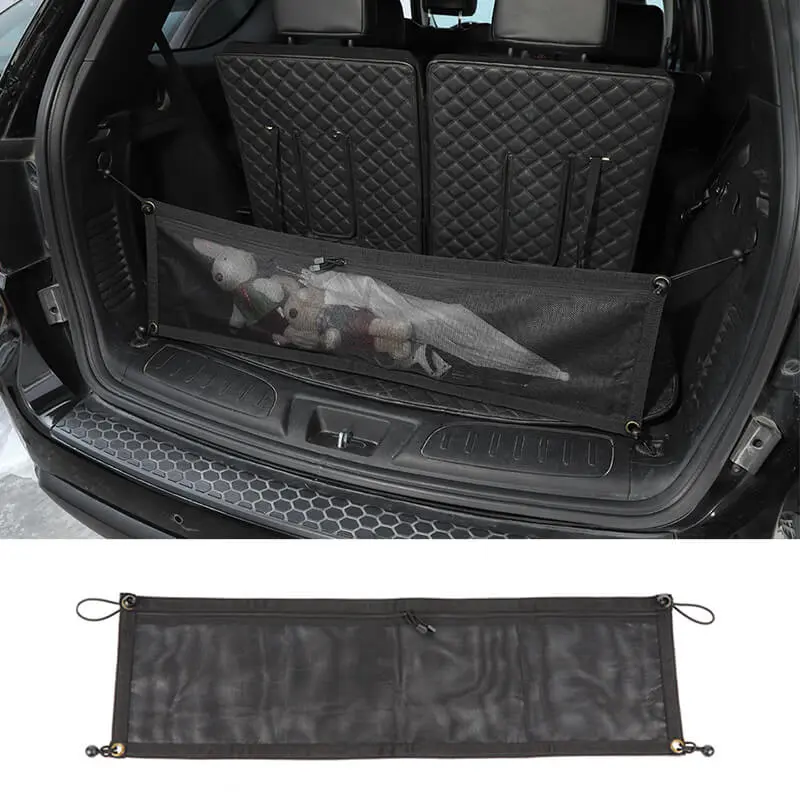 For 2011-2020 Jeep Grand Cherokee WK2 Rear Trunk Shelf Mesh Net Storage Bag - Image 12
