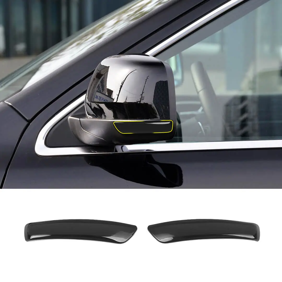 For 2011-2020 Jeep Grand Cherokee WK2 Smoked Black Rearview Mirror Turn Signal Light Trim Cover (2 pcs)