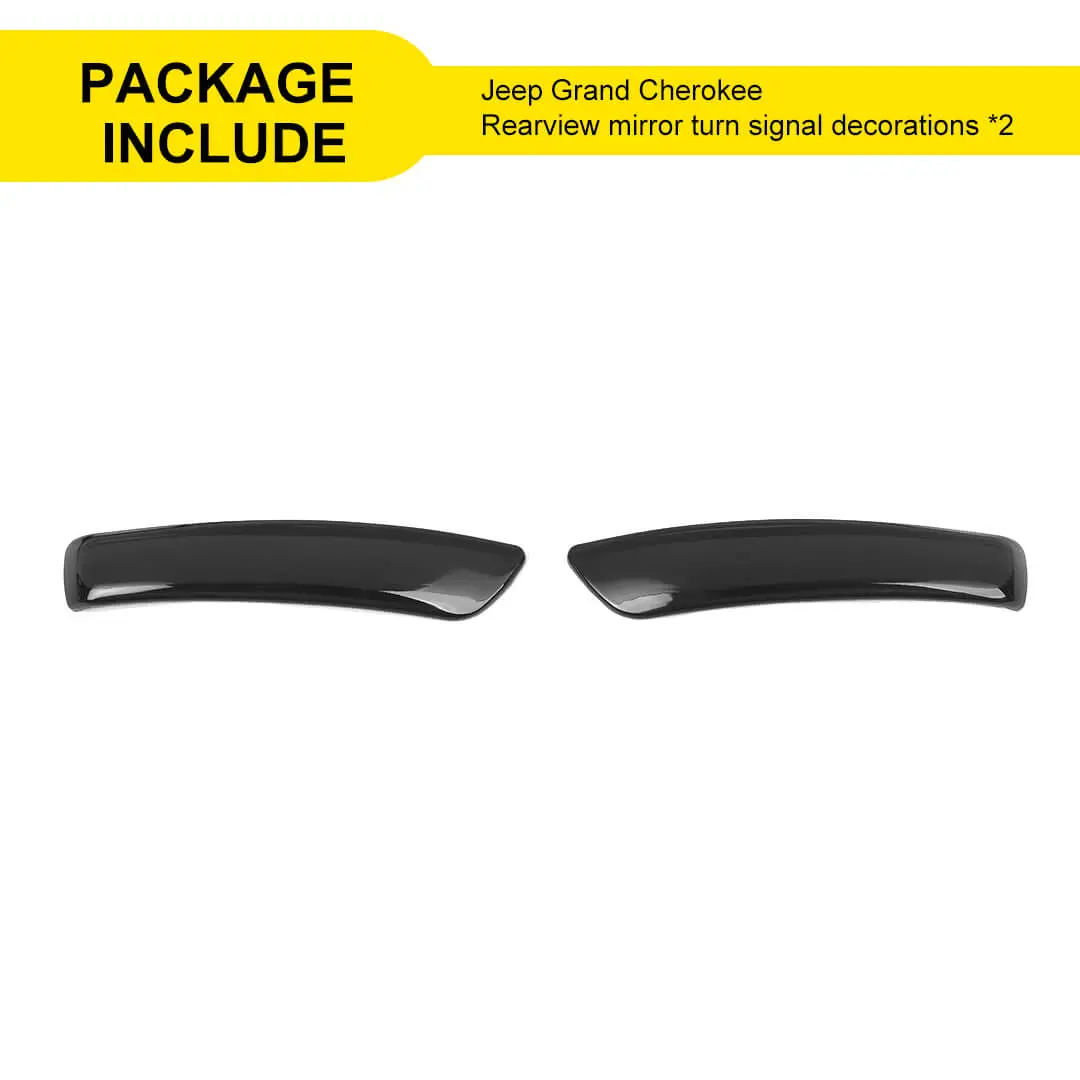 For 2011-2020 Jeep Grand Cherokee WK2 Smoked Black Rearview Mirror Turn Signal Light Trim Cover (2 pcs) - Image 11