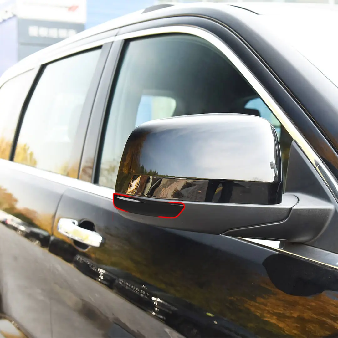 For 2011-2020 Jeep Grand Cherokee WK2 Smoked Black Rearview Mirror Turn Signal Light Trim Cover (2 pcs) - Image 4