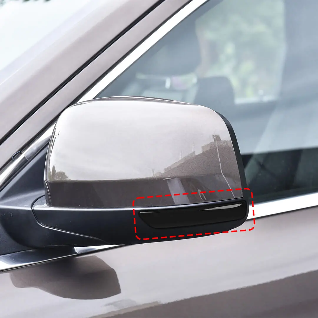 For 2011-2020 Jeep Grand Cherokee WK2 Smoked Black Rearview Mirror Turn Signal Light Trim Cover (2 pcs) - Image 6