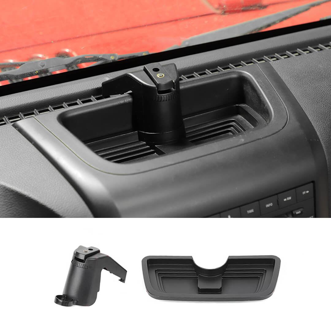 For 2012-2018 Jeep Wrangler JK Interior Center Console Phone Bracket Holder Storage Tray Dashboard - Image 15