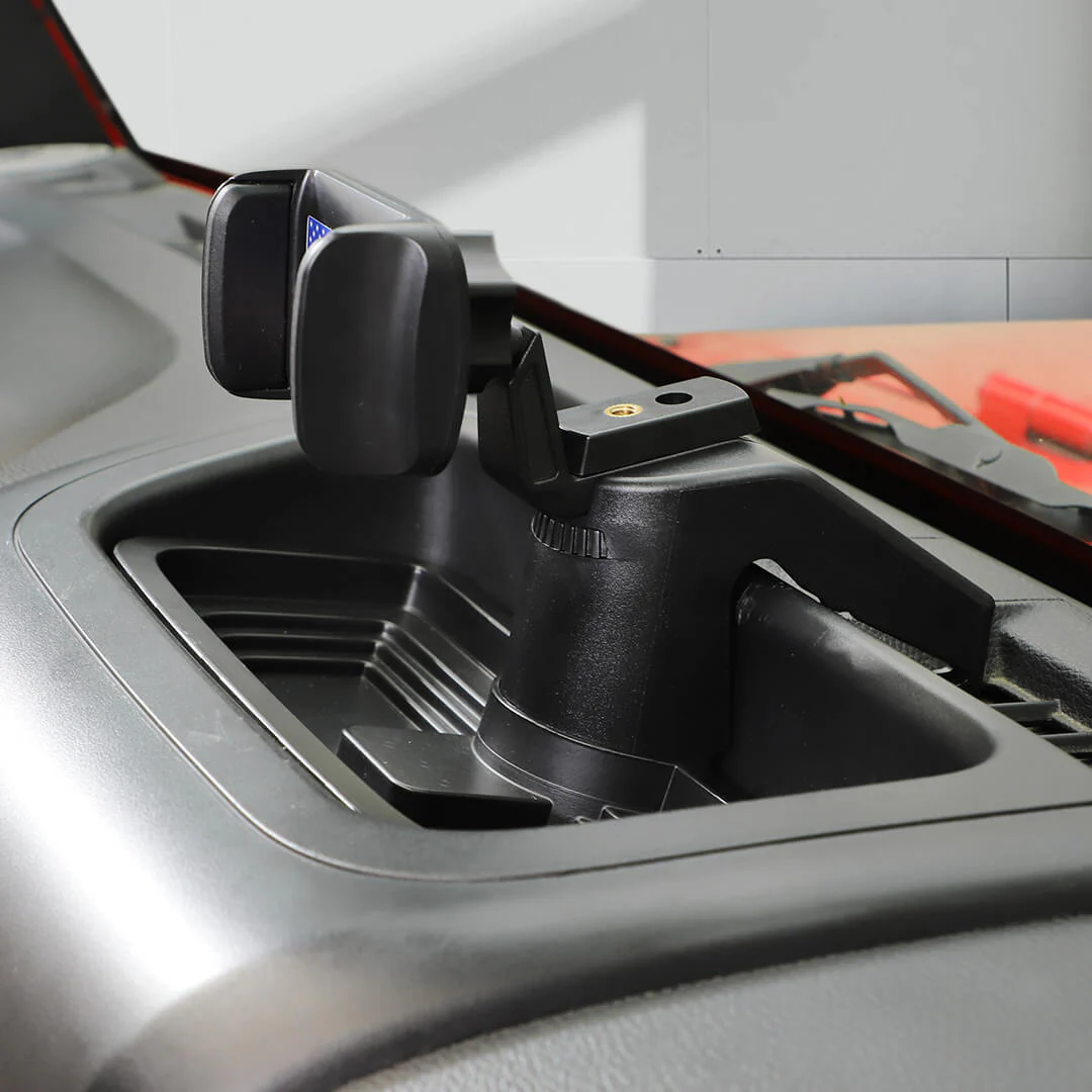 For 2012-2018 Jeep Wrangler JK Interior Center Console Phone Bracket Holder Storage Tray Dashboard - Image 4