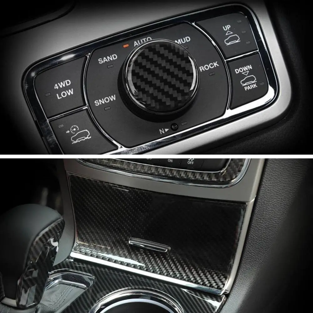 For 2014-2015 Jeep Grand Cherokee Interior Center Console Decoration Cover Trim Kit (13 pcs) - Image 2
