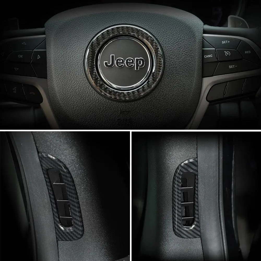 For 2014-2015 Jeep Grand Cherokee Interior Center Console Decoration Cover Trim Kit (13 pcs) - Image 3
