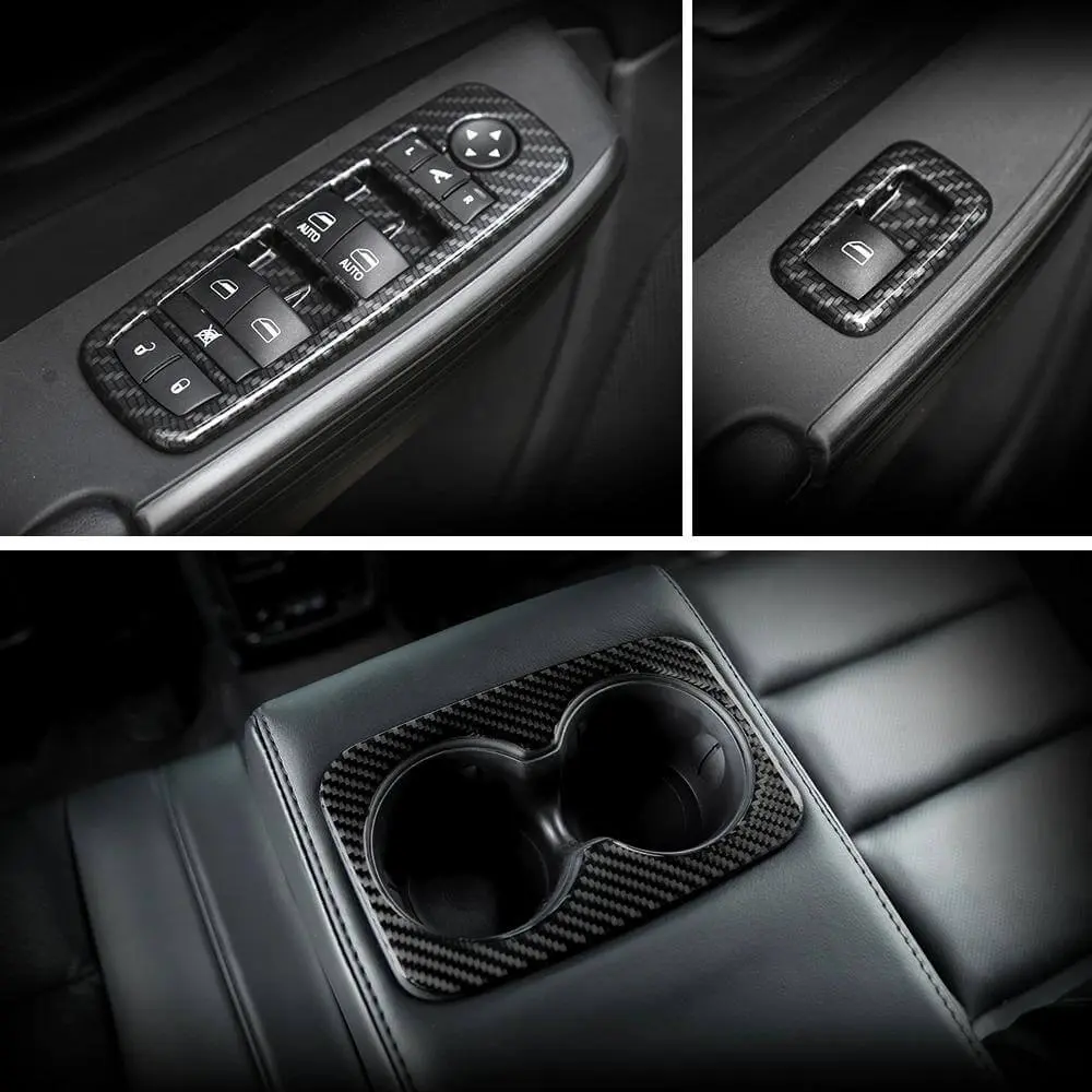 For 2014-2015 Jeep Grand Cherokee Interior Center Console Decoration Cover Trim Kit (13 pcs) - Image 4