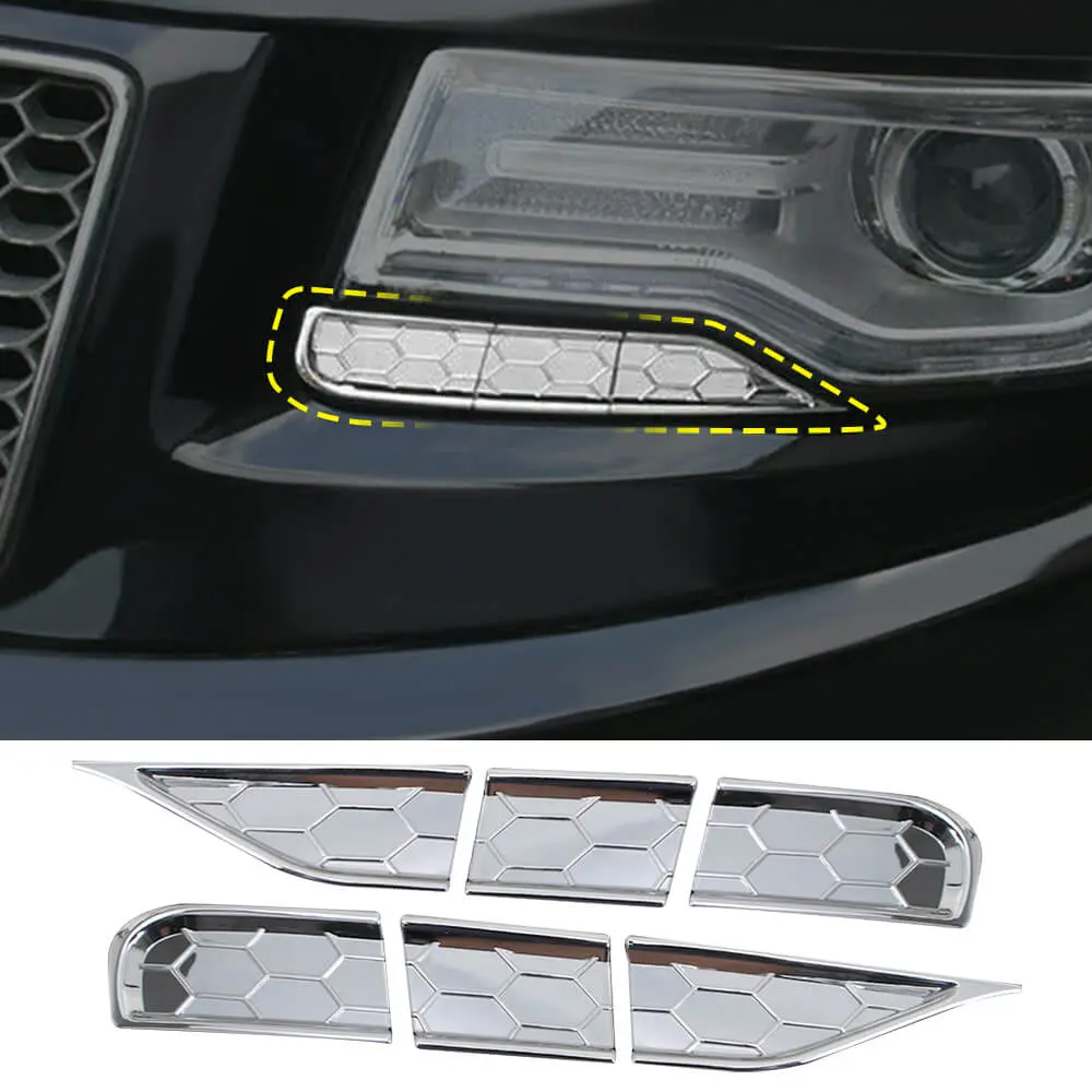 For 2014-2016 Jeep Grand Cherokee WK2 Headlight Cleaning Cover Trim Bezels