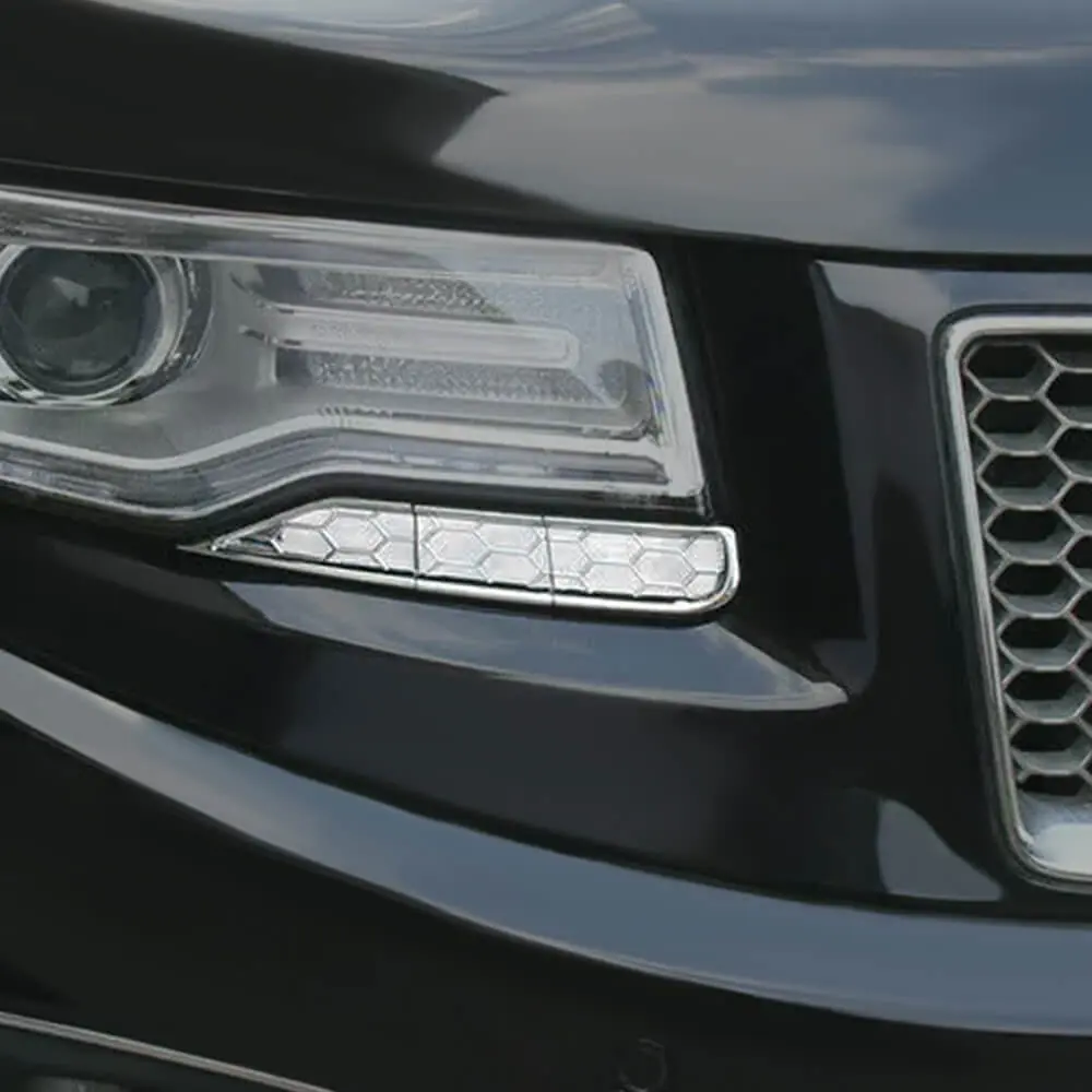 For 2014-2016 Jeep Grand Cherokee WK2 Headlight Cleaning Cover Trim Bezels - Image 4