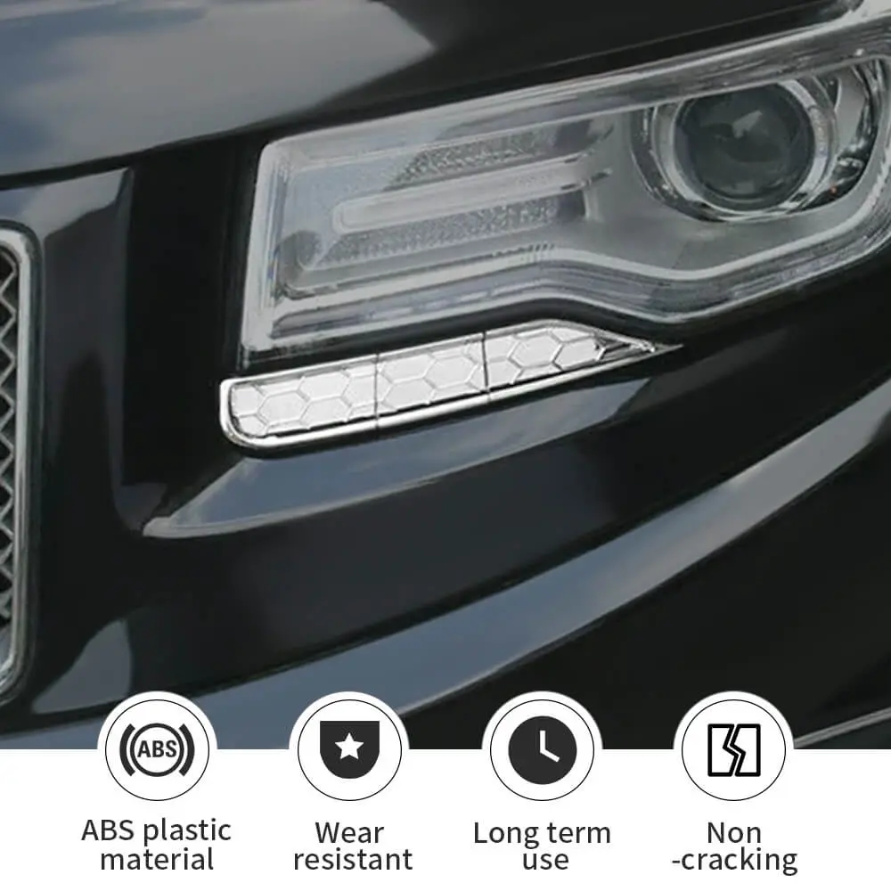 For 2014-2016 Jeep Grand Cherokee WK2 Headlight Cleaning Cover Trim Bezels - Image 7
