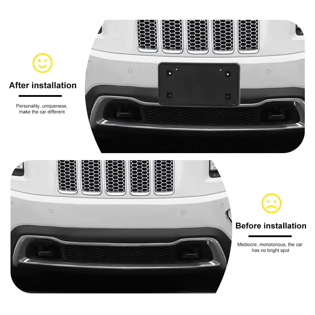For 2014-2016 Jeep Grand Cherokee WK2 Car Front Bumper License Plate Bracket Holder - Image 2