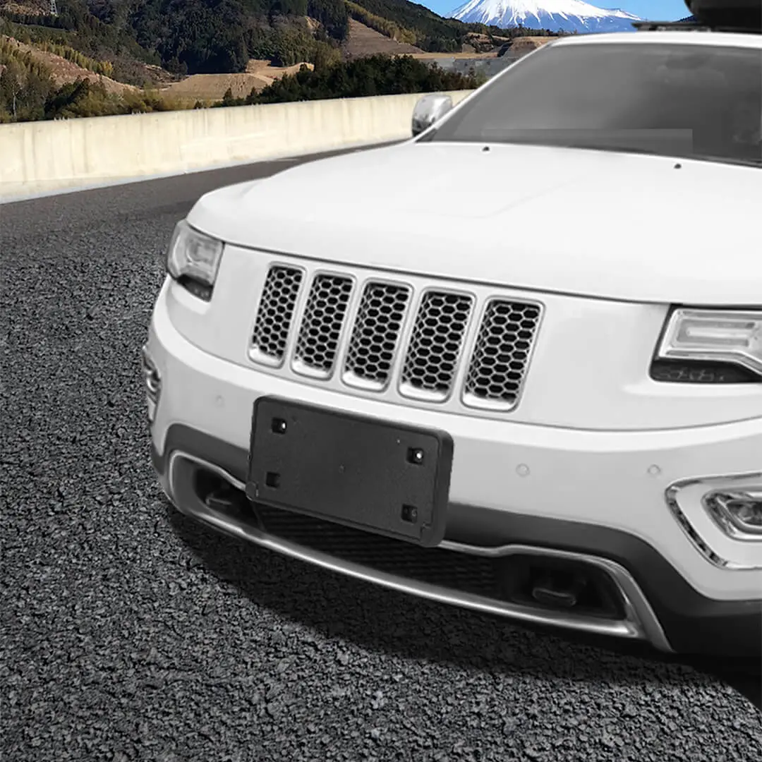 For 2014-2016 Jeep Grand Cherokee WK2 Car Front Bumper License Plate Bracket Holder - Image 3